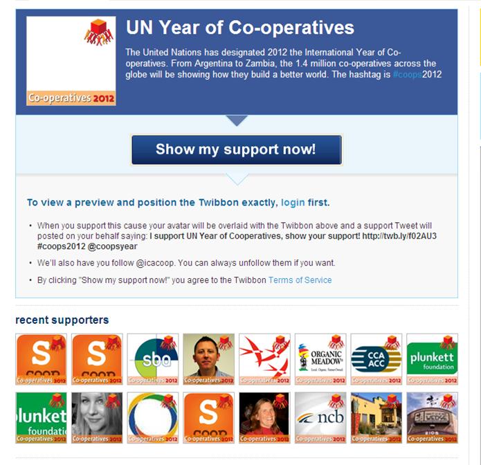 Get the new International Year of Co-operatives twibbon