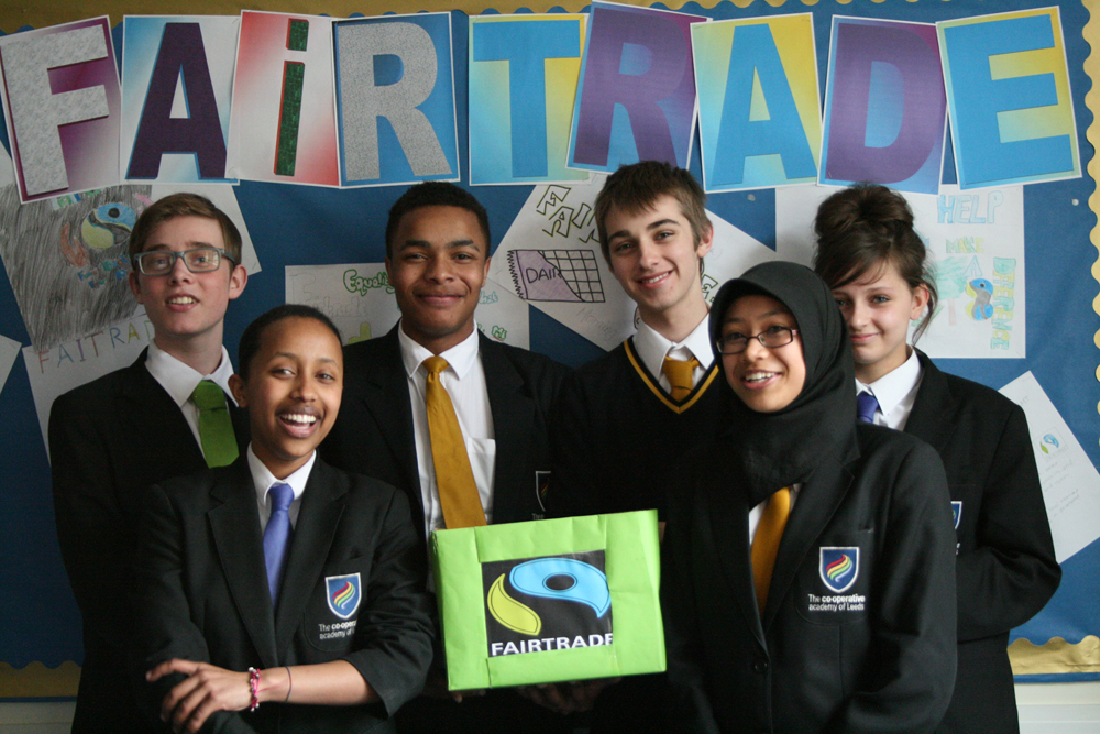 Raising awareness of Fairtrade at the Co-operative Academy of Leeds