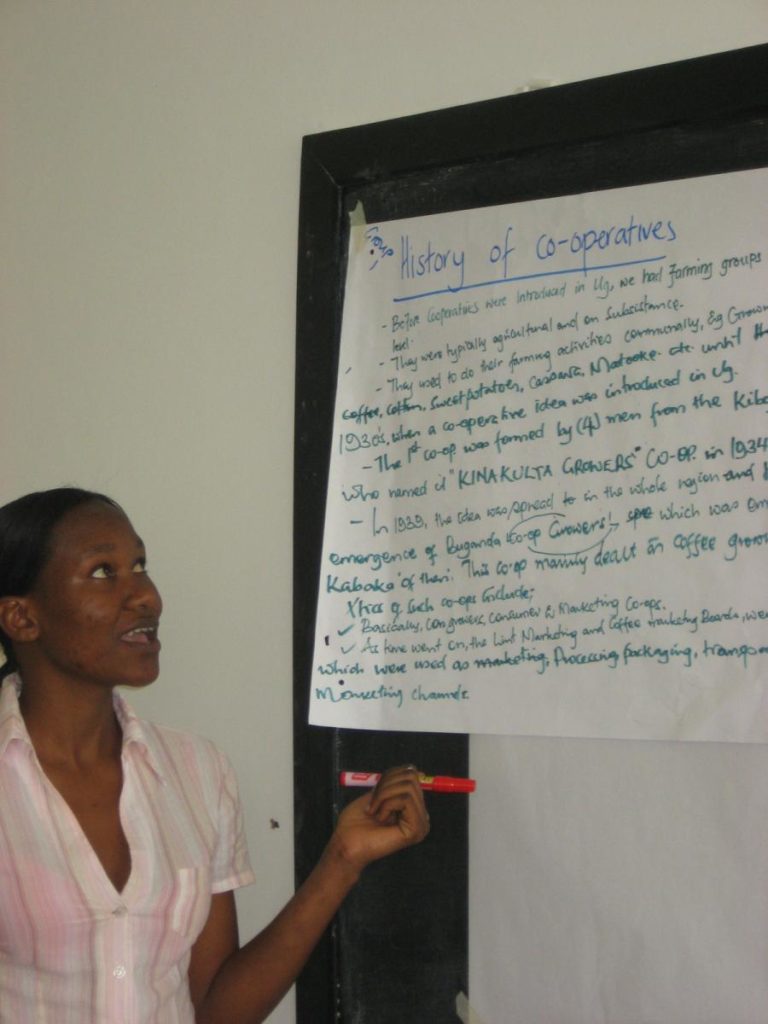 Young people at the Co-operative College in Uganda